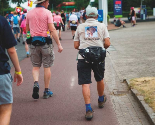 De ouwe wolf tijdens de vierdaagse